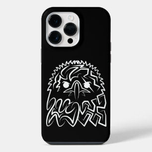 Zwart-Witte Stam Adelaar iPhone 14 Pro Max Hoesje