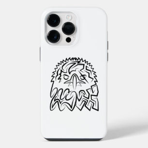 Zwart-witte stam adelaar iPhone 14 pro max hoesje