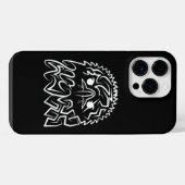 Zwart-Witte Stam Adelaar iPhone Hoesje (Achterkant horizontaal)