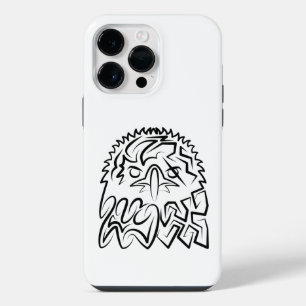 Zwart-Witte Stam Adler iPhone 14 Pro Max Hoesje