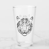 Zwart-Witte Stam Tiger Glas (Achterkant)