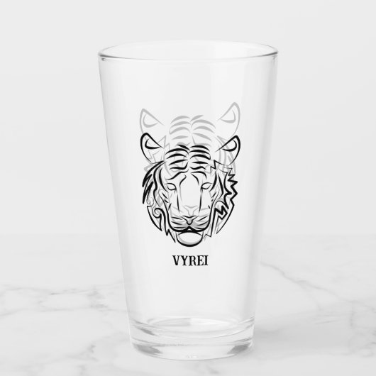 Zwart-Witte Stam Tiger Glas (Voorkant)
