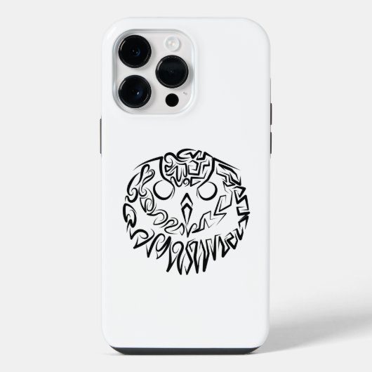 Zwart-Witte Stamouil iPhone Hoesje (Achterkant)