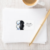 Zwart-witte standaardspecht - Groot Etiket (Insitu)