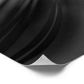 Zwart-witte Star Burst Poster (Hoek)