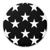Zwart-witte Star Pattern keramische knoppen (Voorkant)
