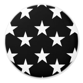Zwart-witte Star Pattern keramische knoppen