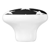 Zwart-witte Star Pattern keramische knoppen (Zijkant)