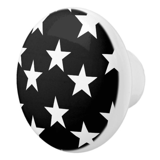 Zwart-witte Star Pattern keramische knoppen (Rechts)