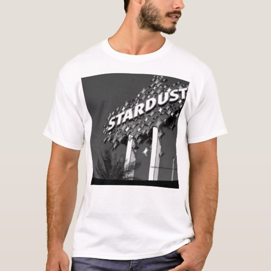 Zwart-witte stardust t-shirt (Voorkant)