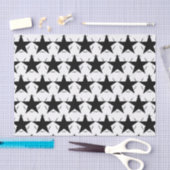 Zwart Witte Sterren Tissuepapier (Craft)