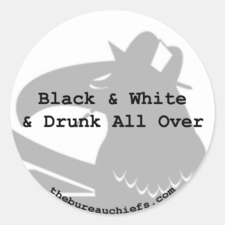 Zwart-witte Sticker