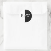Zwart-witte Sticker (Tas)