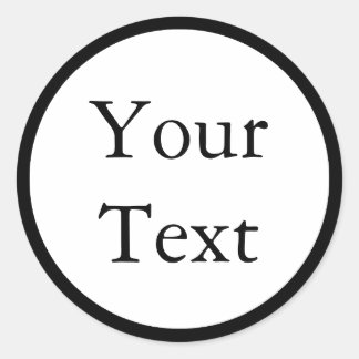 Zwart-witte Stickers of labels met aangepaste teks