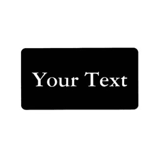 Zwart-witte Stickers of labels met aangepaste teks