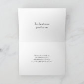 Zwart Witte Stippen Bruiloft Bedankt (Binnen)