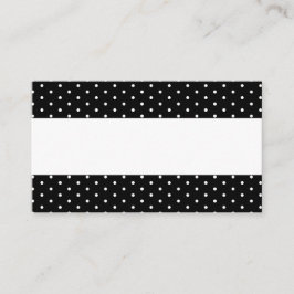 Zwart Witte Stippen Elegante Trouwnaam Plaats Kaar Plaatskaartje