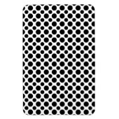 Zwart Witte Stippen Groot en Klein Magneet (Verticaal)