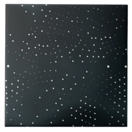 Zwart-witte Stippen, Lichtgevende Sfeer Tegeltje