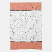 Zwart-witte stippen, met kleuraccent theedoek (Verticaal)