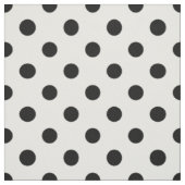 Zwart Witte Stippen Stof (Swatch)