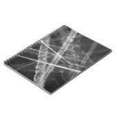 Zwart-witte straalsporen notitieboek (Linkerzijde)