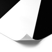 Zwart-witte stralen poster (Hoek)