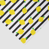 Zwart-witte streep en lemon tissuepapier (Detail)