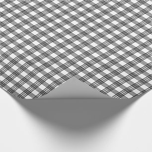 Zwart-witte streep Gift Wrap Cadeaupapier