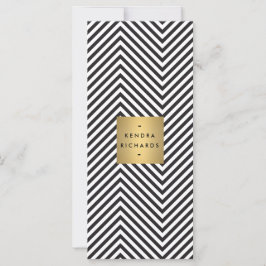 Zwart Witte Streep Goud Minimalistische Moderne Ee