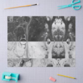 Zwart witte strepen Acrylvezel Tissuepapier (Craft)