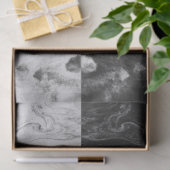 Zwart witte strepen Acrylvezel Tissuepapier (Geschenk)