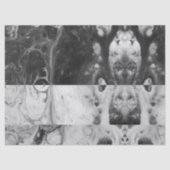 Zwart witte strepen Acrylvezel Tissuepapier (Voorkant)