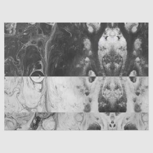 Zwart witte strepen Acrylvezel Tissuepapier (Voorkant)