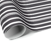 Zwart witte strepen cadeaupapier (Rol Hoek)