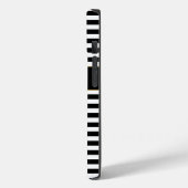 Zwart-witte strepen Case-Mate iPhone case (Achterkant / Links)