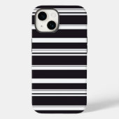 Zwart witte strepen Case-Mate iPhone case (Achterkant)