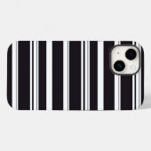 Zwart witte strepen Case-Mate iPhone case (Achterkant (horizontaal))