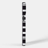 Zwart witte strepen Case-Mate iPhone case (Achterkant / Rechts)