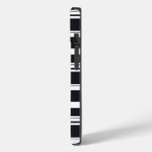 Zwart witte strepen Case-Mate iPhone case (Achterkant / Links)