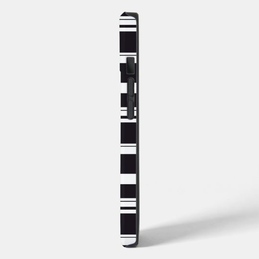 Zwart witte strepen Case-Mate iPhone case (Achterkant / Links)