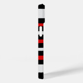 Zwart-witte strepen, eenvoudige patronen Case-Mate iPhone case (Achterkant / Rechts)