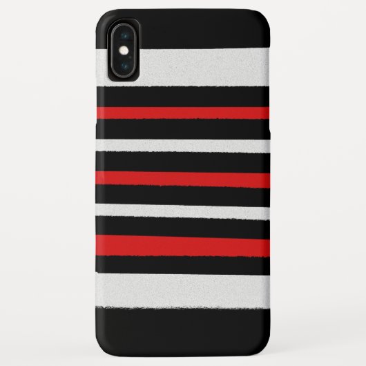 Zwart-witte strepen, eenvoudige patronen Case-Mate iPhone case (Achterkant)