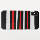 Zwart-witte strepen, eenvoudige patronen Case-Mate iPhone case (Achterkant (horizontaal))