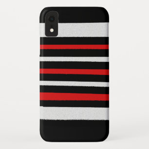 Zwart-witte strepen, eenvoudige patronen Case-Mate iPhone case