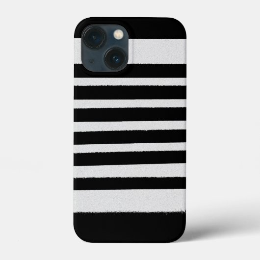 Zwart-witte strepen, eenvoudige patronen Case-Mate iPhone case (Achterkant)