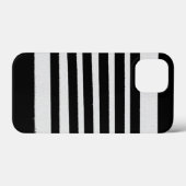 Zwart-witte strepen, eenvoudige patronen Case-Mate iPhone case (Achterkant (horizontaal))