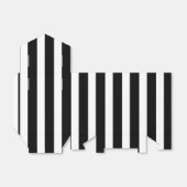 Zwart-witte strepen Favor Box Bedankdoosjes (Uitgevouwen)