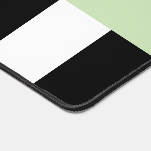 Zwart-witte strepen, Gestreept, Lijnen, Jouw naam Bureaumat (Hoek)