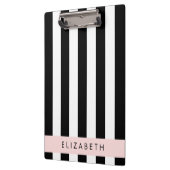 Zwart-witte strepen, Gestreept, Lijnen, Jouw naam Klembord (Links)